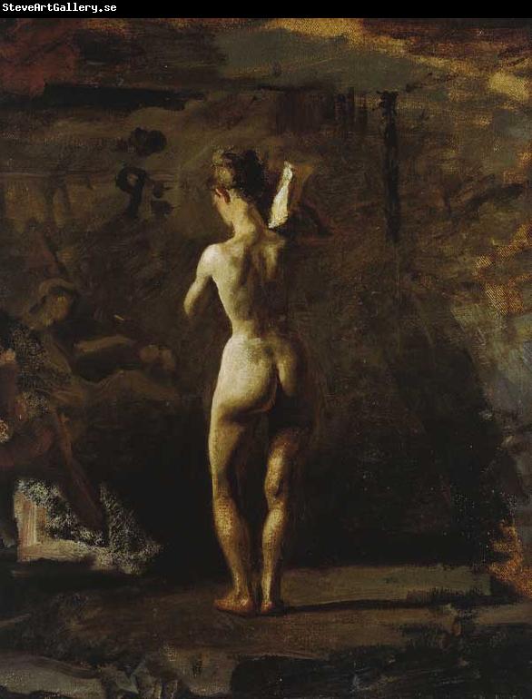 Thomas Eakins Study for William Rush Carving His Allegorical Figure of the Schuylkill River